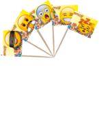 TIB Heyne Flaggenpicker emoji 80 mm, Flagge 35x25 mm, 50 Stk.im Beutel 88510386