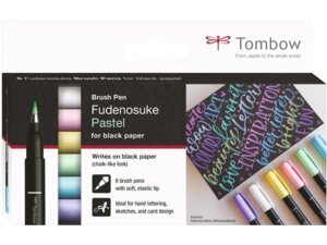 TOMBOW Fudenosuke WS-BS, 6er Pastel 272500073