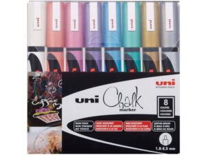 Uni-Ball Chalk Marker 1.8-2.5mm PWE5MMETALLIC8C