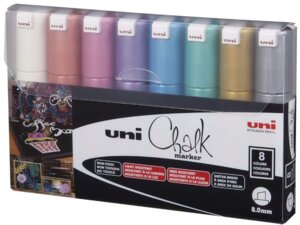 Uni-Ball Chalk Marker 8mm PWE8KMETALLIC8C