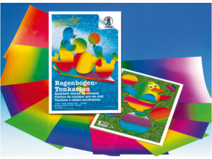URSUS Regenbogentonkarton 23×33cm 8200099