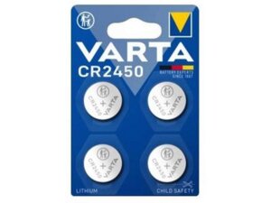 VARTA Knopfzelle CR2450, 3.0V, 4Stk 6450101404