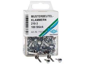 WEDO Rundkopfklammer vernickelt 112300