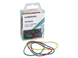 WEDO Gummiringe, farbig sortiert, 80 Stk. 113010099