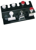 WEDO StempeltrÃ¤ger 12-fach gerade, schwarz, 6401201