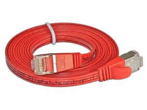 Wirewin Slim Patchkabel: STP, 0.15m, rot PKW-STP-SLIM-KAT6015RT