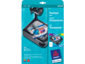 AVERY Zweckform 2503 Overhead-Folien, DIN A4, einseitig beschichtet, 10 Bogen 2503A3