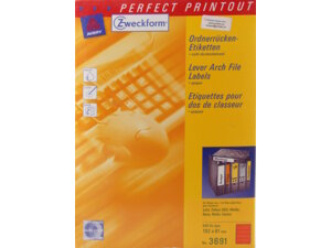 AVERY Zweckform Etikette 192x61 mm Ordner rot 3691Z