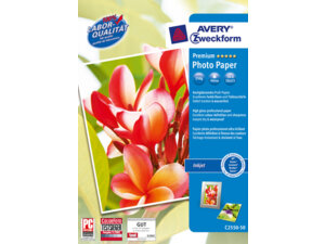 AVERY Zweckform C2550-50 Premium Inkjet Fotopapier, 10x15, beidseitig beschichtet, 250 g/m², 50 Blatt C2550-50