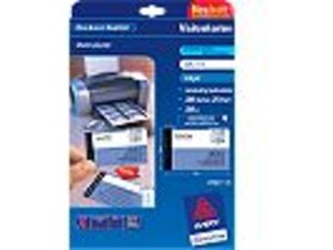 AVERY Zweckform C32015-25 Premium Visitenkarten, 85 x 54 mm, beidseitig beschichtet, 200 Karten / 25 Bogen C32015-25