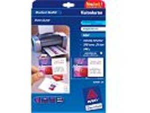 AVERY Zweckform C32028-25 Premium Visitenkarten, 85 x 54 mm, beidseitig beschichtet, 200 Karten / 25 Bogen C32028-25