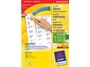 AVERY Zweckform L7173-100 Adress-Etiketten, 99,1 x 57 mm, C4/C5 Kuverts, Deutsche Post INTERNETMARKE, 100 L7173-100